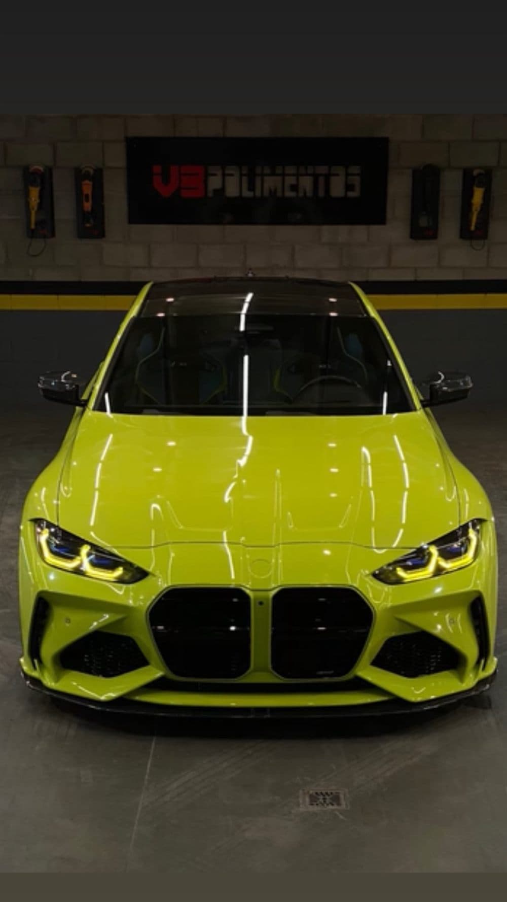 BMW M3 verde. Estética completa na V8 Polimentos